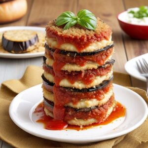 Vegan eggplant parmesan dinner recipe